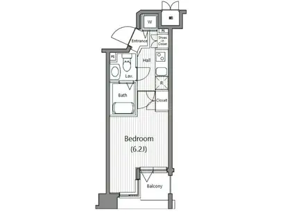 ガーラ文京本郷台(1K/2階)の間取り写真
