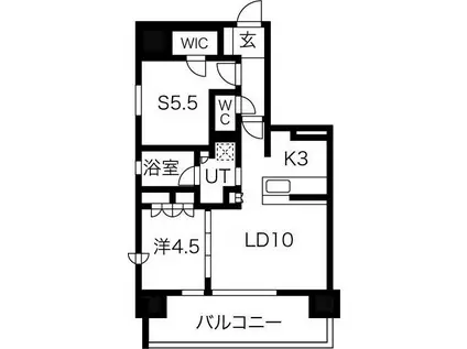 ミュプレ上前津(1SLDK/13階)の間取り写真