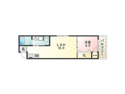 F MAISON LORE V番館(1LDK/3階)の間取り写真