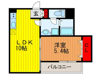 FSTYLE本町(1LDK/2階)の間取り写真