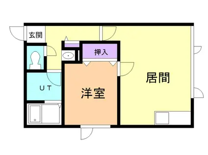 ペアフォレスト(1LDK/2階)の間取り写真