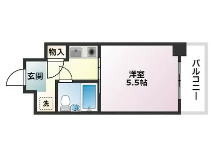 カサベラ岡本(ワンルーム/7階)の間取り写真