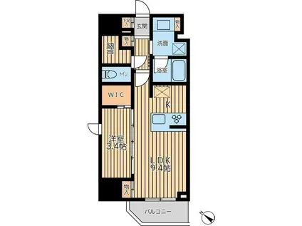 CITY LUX YOKOHAMA(1LDK/3階)の間取り写真