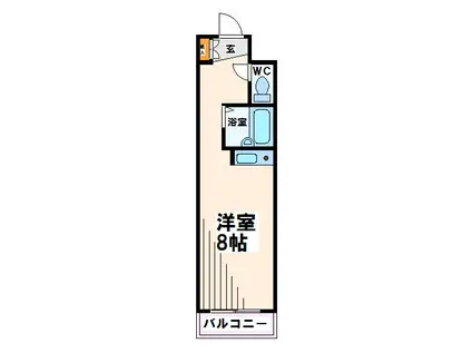 市村第2マンション(1K/1階)の間取り写真