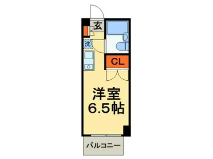 PLENDY 西船橋(ワンルーム/1階)の間取り写真