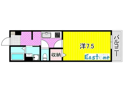 LUCIAS(1K/2階)の間取り写真