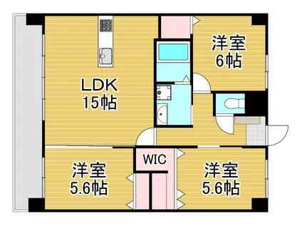 メディプラカーサ(3LDK/12階)の間取り写真