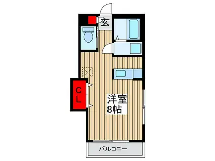 BORA BORA(ワンルーム/5階)の間取り写真