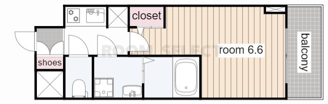 S-RESIDENCE名駅(1K/3階)の間取り写真