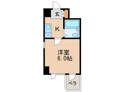 ライオンズマンション丸の内第5(1K/3階)の間取り写真