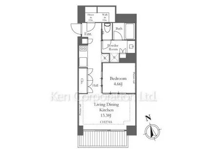 THE JUBAN(1LDK/7階)の間取り写真