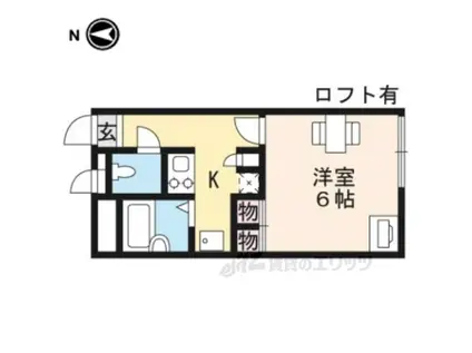 レオパレス亀岡駅前(1K/4階)の間取り写真