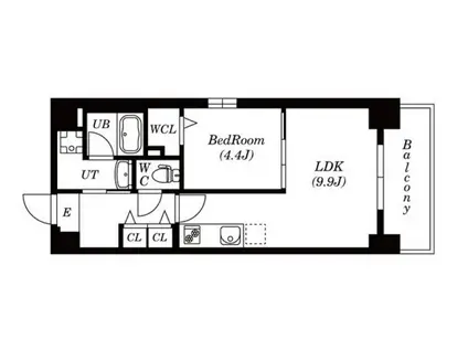 MIZUHO FUJI-HIRO(1LDK/6階)の間取り写真