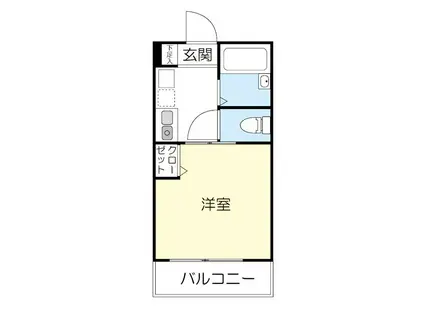 アイコート新高円寺(1K/3階)の間取り写真