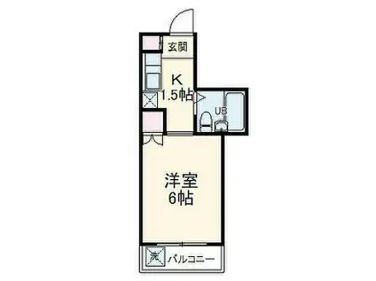 セントエルモ相武台(ワンルーム/2階)の間取り写真