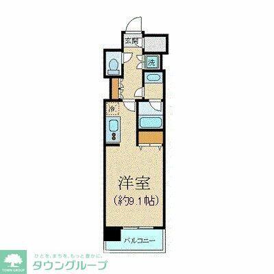 クリオ五反田(ワンルーム/5階)の間取り写真