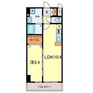 マイアトリア栄(1LDK/4階)の間取り写真
