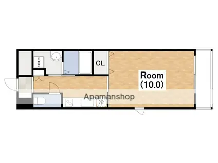 ラヴェニール(1K/8階)の間取り写真