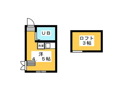シエスタ下井草(ワンルーム/2階)の間取り写真