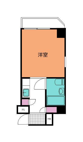 日神パレス西台第2(1K/3階)の間取り写真