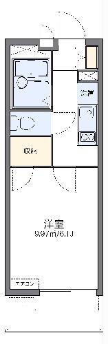レオパレス四谷II(1K/3階)の間取り写真