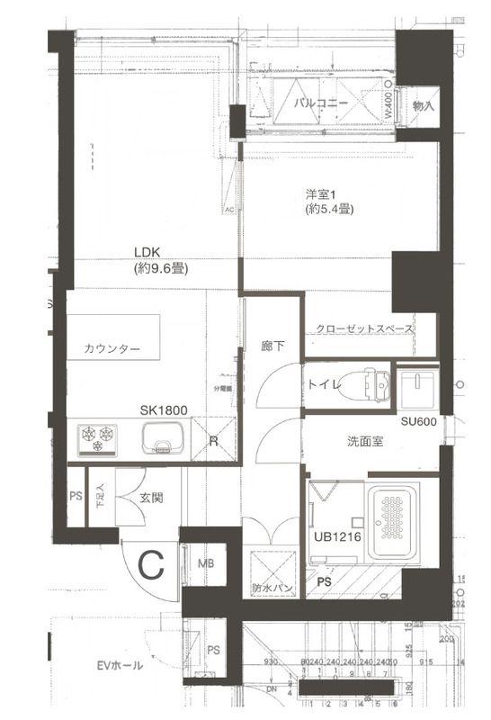 デルックス永田町(1LDK/3階)の間取り写真