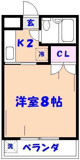 サイトーハイツ(1K/1階)の間取り写真