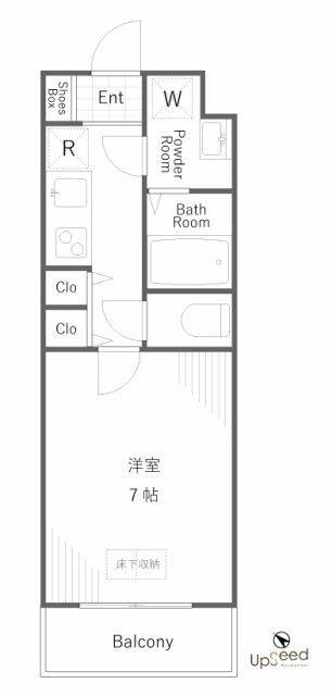 THEWELLMEJIRO(1K/3階)の間取り写真