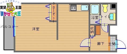 リファレンス浜町(ワンルーム/11階)の間取り写真