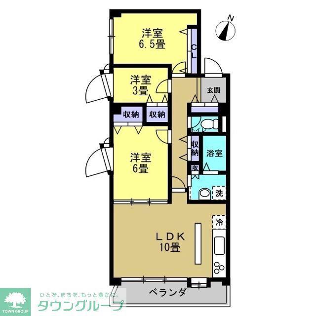 リアライズ柏II(3LDK/6階)の間取り写真