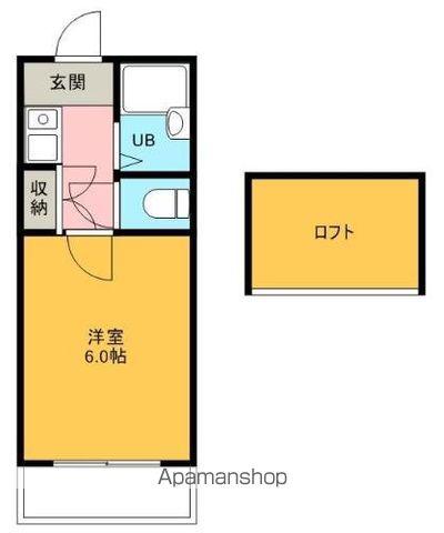 レンパレスパルコ A棟(1K/1階)の間取り写真