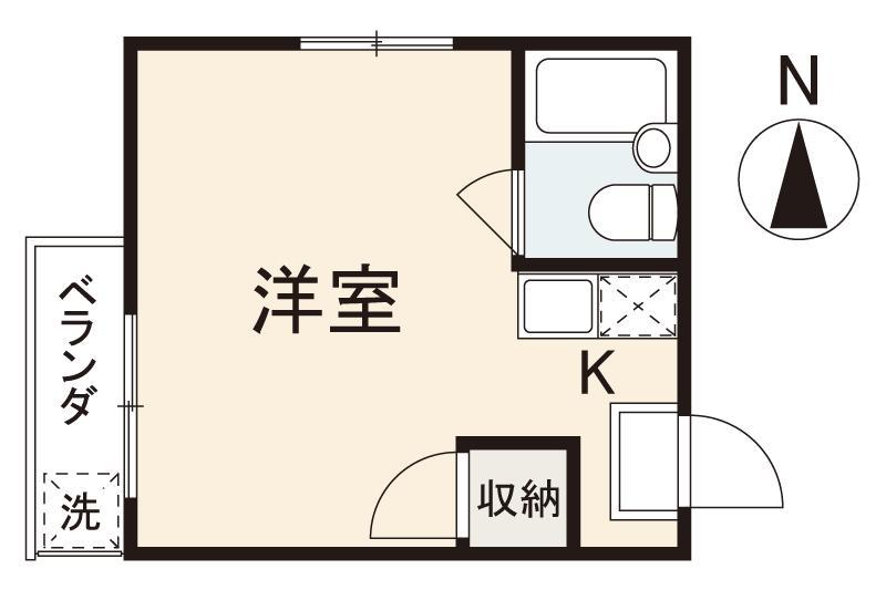 コート多賀IV(ワンルーム/4階)の間取り写真