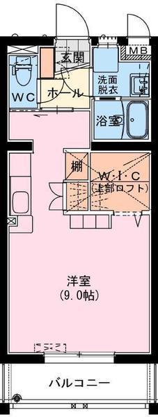 FABER(ワンルーム/1階)の間取り写真