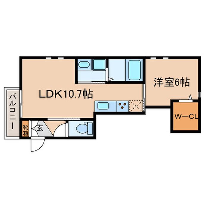 中十条2丁目計画(1LDK/2階)の間取り写真