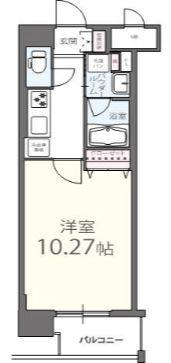 クンラボーロ(1K/3階)の間取り写真