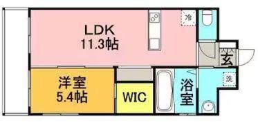 DOGシャンテ(1LDK/3階)の間取り写真