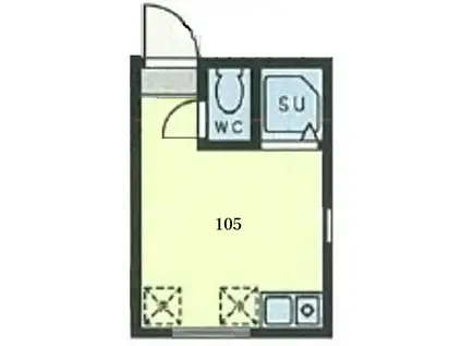 TM川崎大師(ワンルーム/1階)の間取り写真