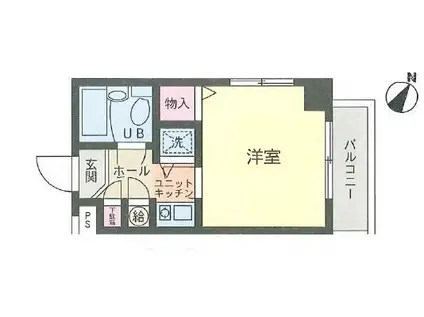 豊田ダイカンプラザ(1K/8階)の間取り写真