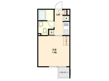 GRAN PASEO新宿 グランパセオ新宿(1K/3階)の間取り写真