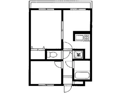 ワコーレエレガンス秦野(2DK/2階)の間取り写真