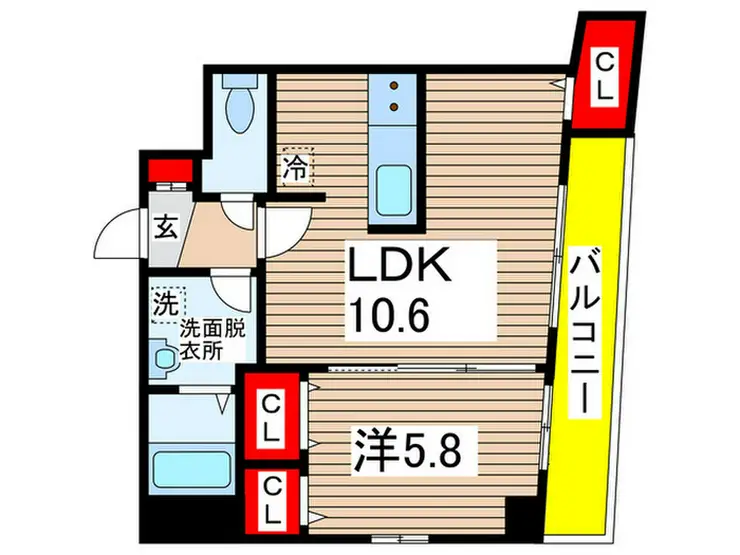 プランドール千葉 4階階 間取り