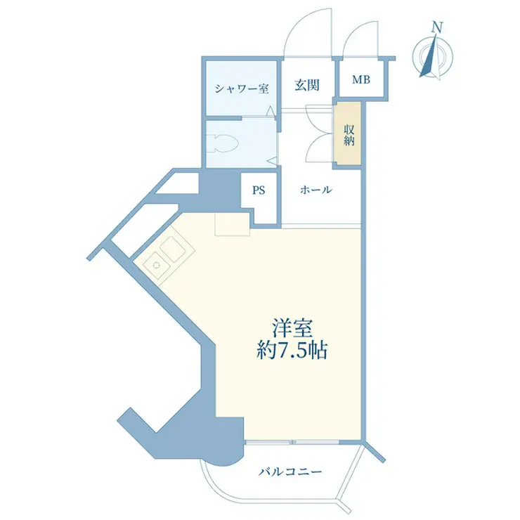 キャッスルマンション代官山 3階階 間取り