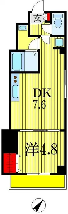 イルチェントロ本千葉駅前 5階階 間取り