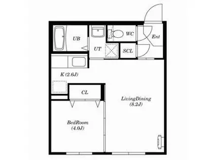 ALBA-DS発寒南(1LDK/3階)の間取り写真
