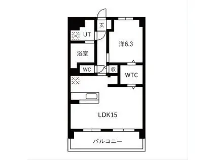 Y&M 祇園(1LDK/5階)の間取り写真