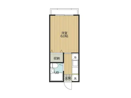 PREMIER(1K/1階)の間取り写真