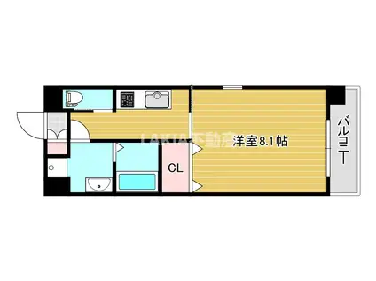 フォレストガーデン成育II(1K/10階)の間取り写真