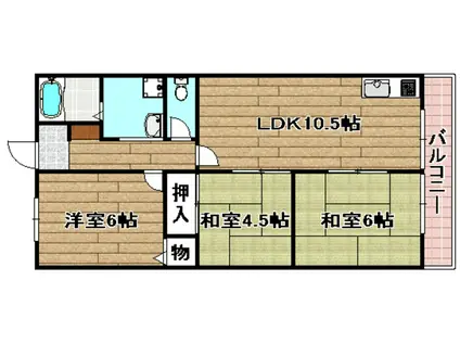 ハイツ78(3LDK/3階)の間取り写真