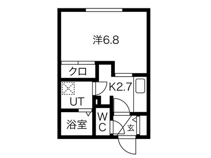 ピュア東彩館VIII(1K/4階)の間取り写真