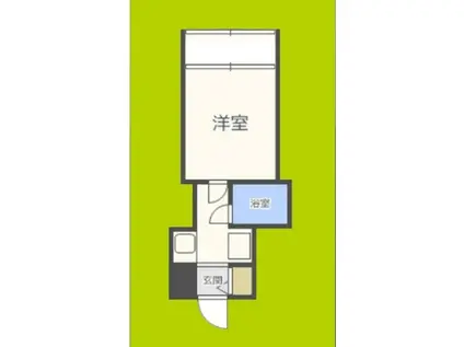 メランジュ天王寺東(1K/3階)の間取り写真